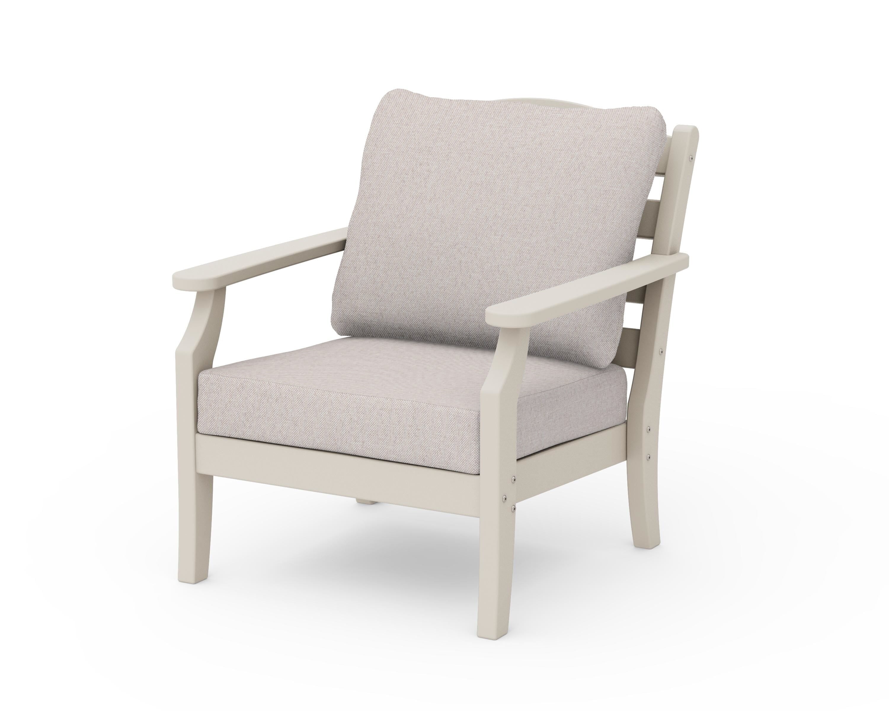 Draper James™ by  POLYWOOD® Savannah Deep Seating Chair in Sand / Dune Burlap