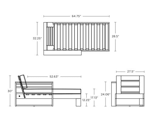 Latitude Modular Left Arm Chaise