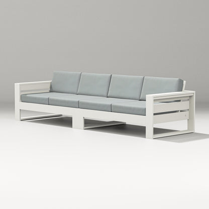 PW Designer Series Latitude Straight Sectional in Vintage White / Spa