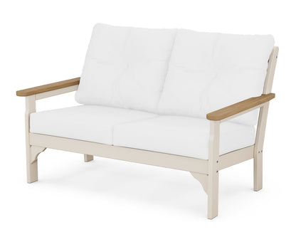 POLYWOOD® Vineyard Deep Seating Loveseat in Sand / Natural / Natural