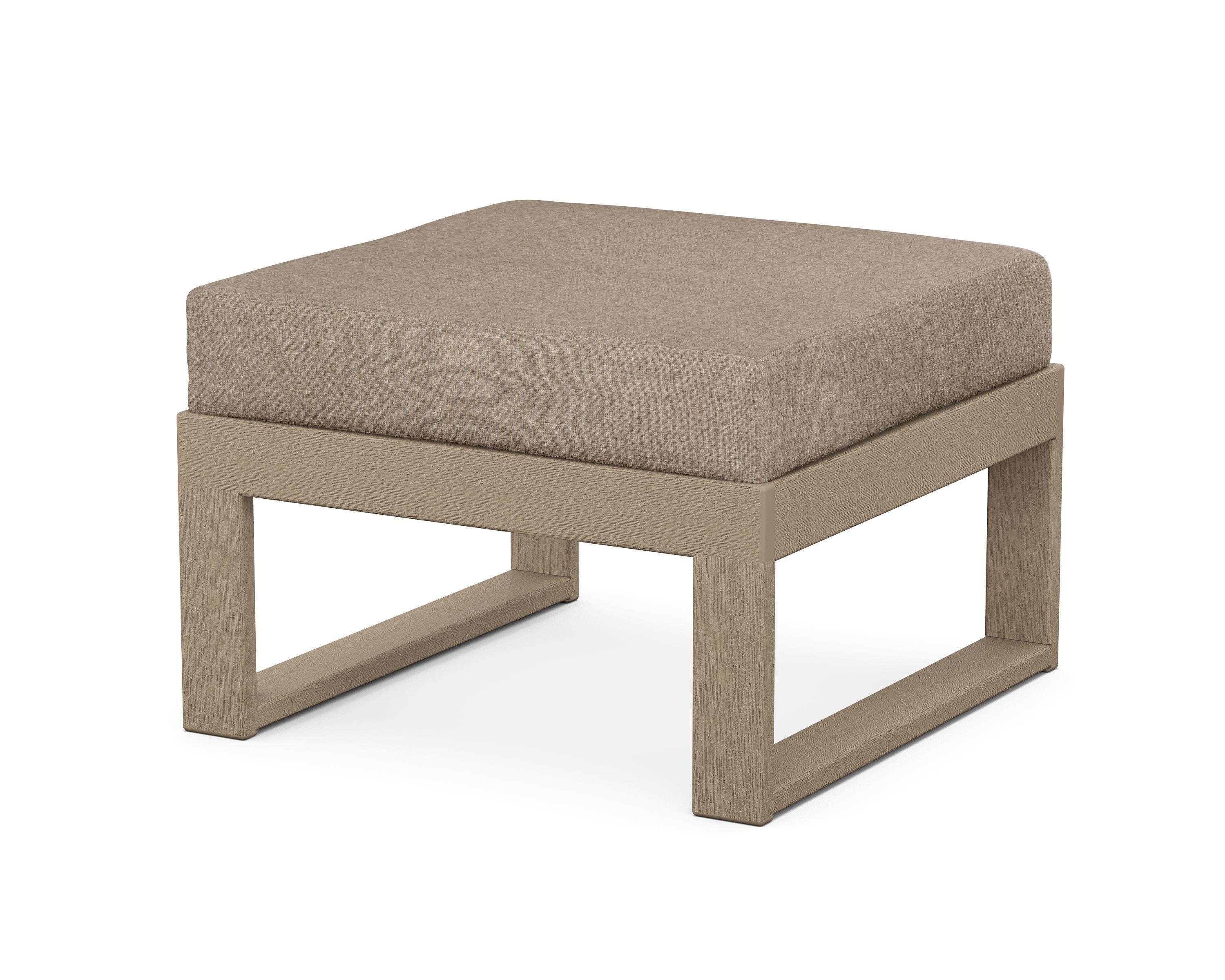 Unbranded Modular Ottoman - Modern in Vintage Sahara / Spiced Burlap
