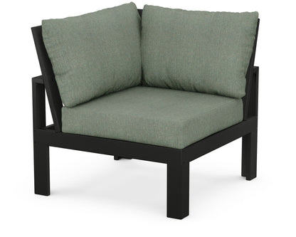 Unbranded Modular Corner Chair in Black / Cast Sage