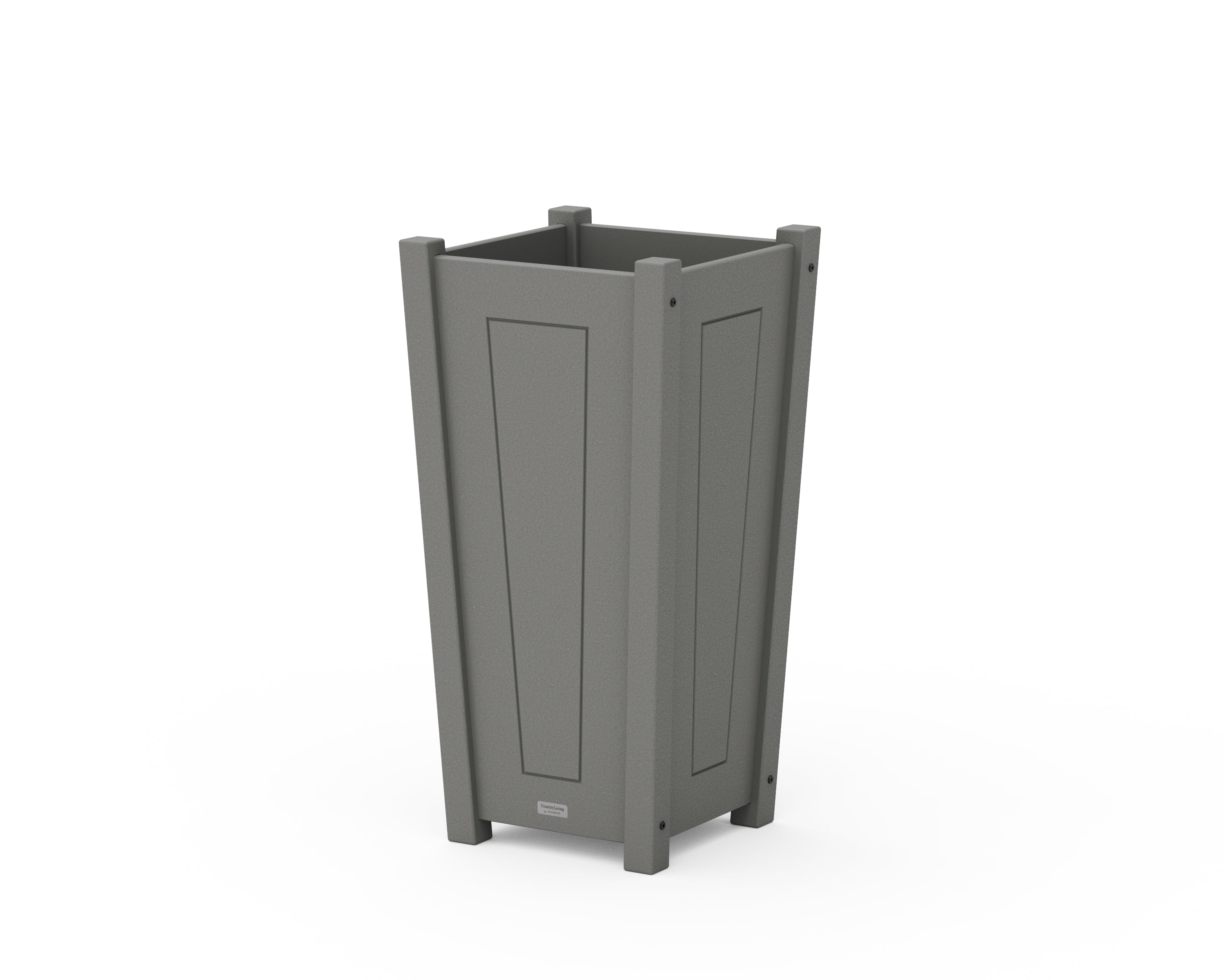 Country Living Country Living Tapered Square Planter Box in Slate Grey