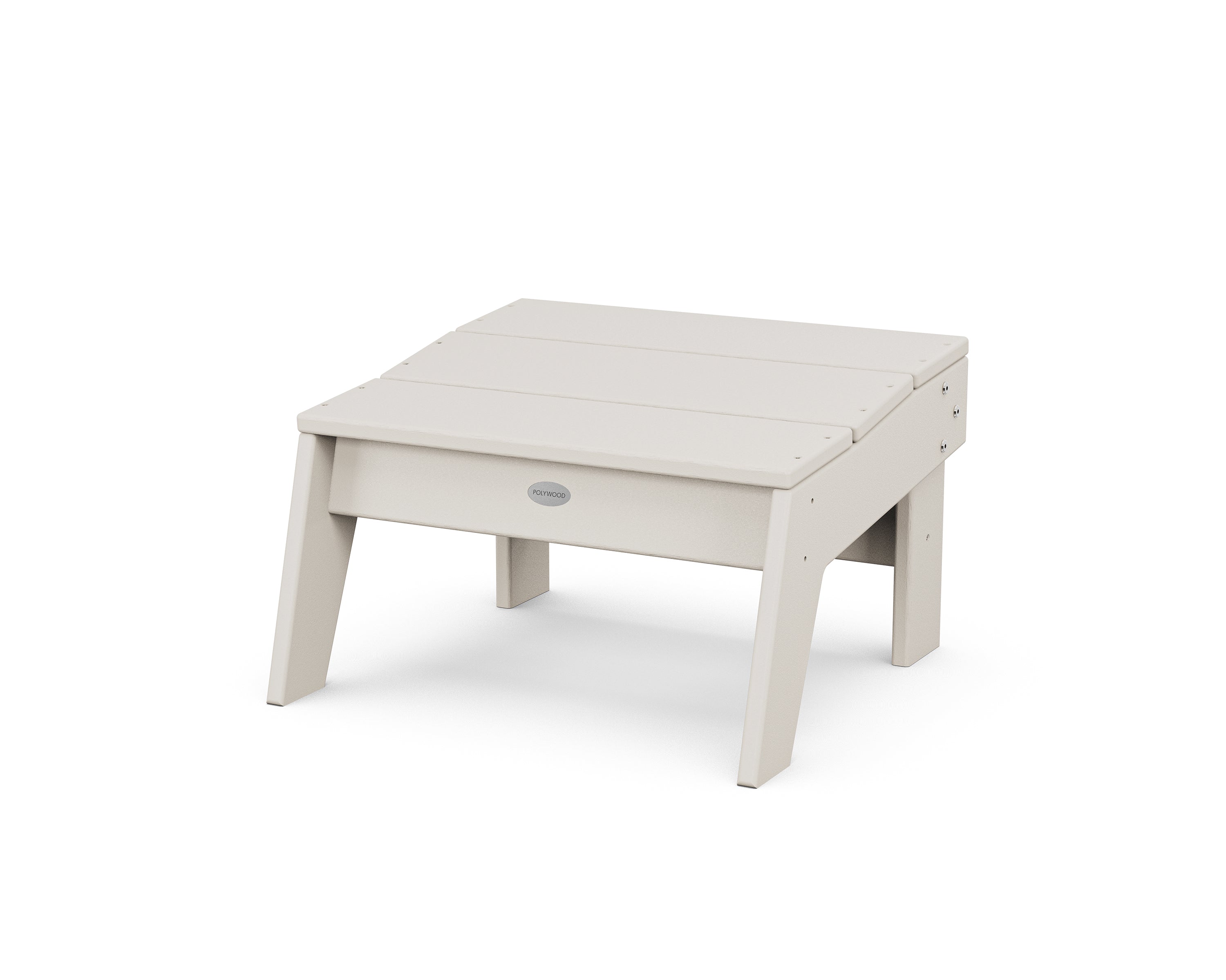 POLYWOOD® Modern Studio Ottoman in Sand