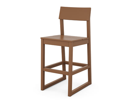 POLYWOOD® EDGE Bar Side Chair in Teak