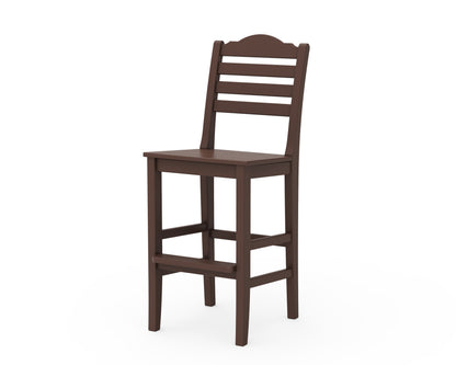 Draper James™ by  POLYWOOD® Savannah Bar Side Chair in Mahogany