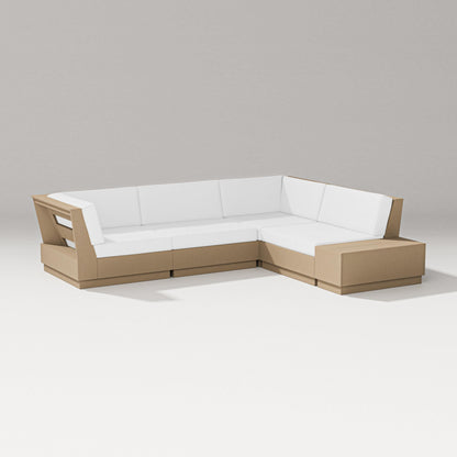 PW Designer Series Elevate Corner Sectional in Vintage Sahara / Natural