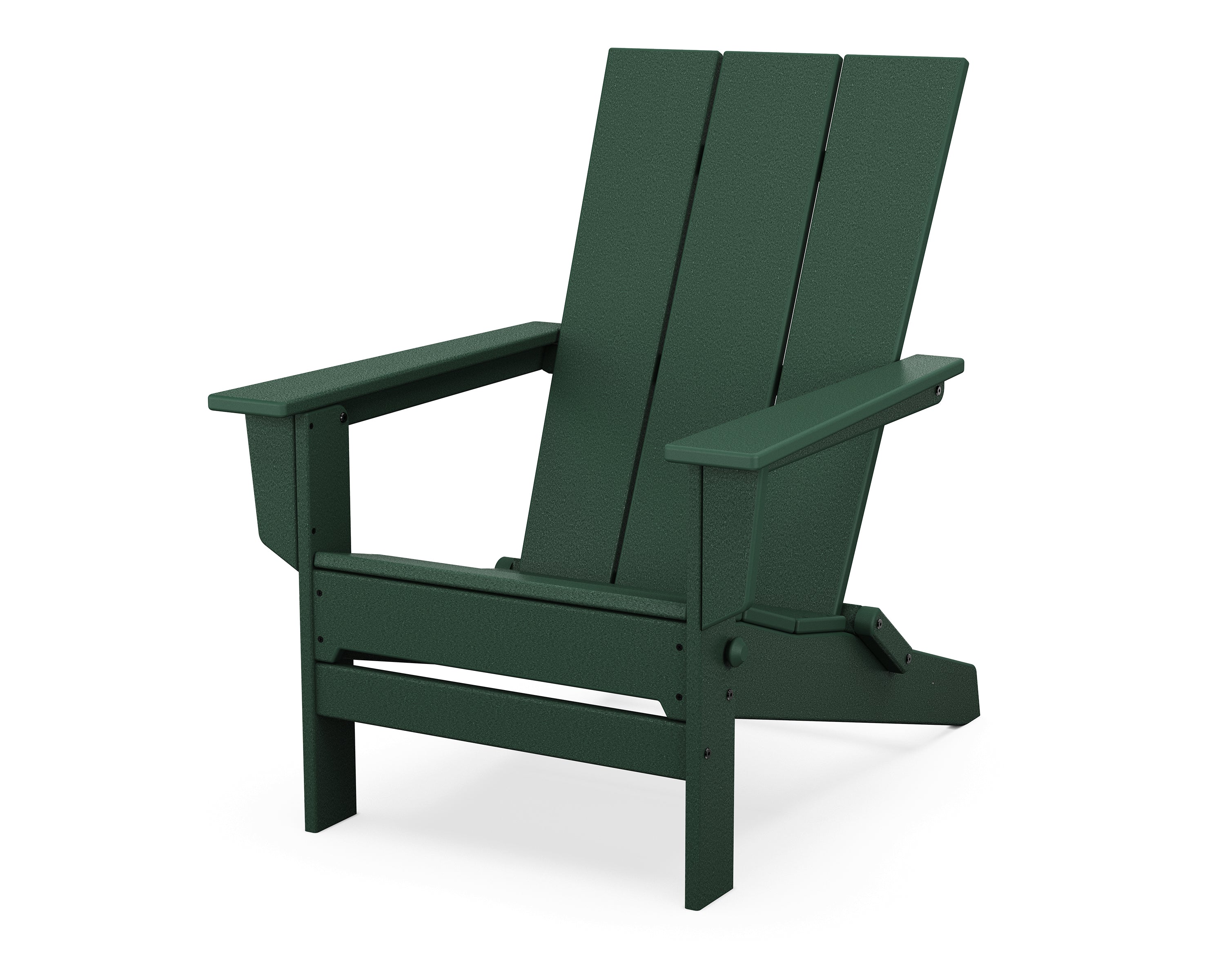 POLYWOOD® Modern Studio Folding Adirondack Chair in Green
