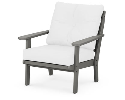 POLYWOOD® Lakeside Deep Seating Chair in Slate Grey / Natural