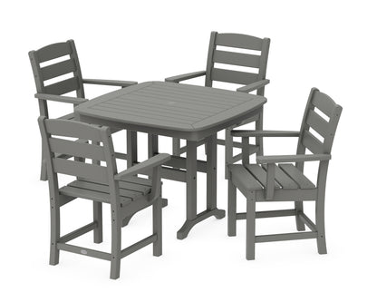 POLYWOOD® Lakeside 5-Piece Dining Set in Slate Grey
