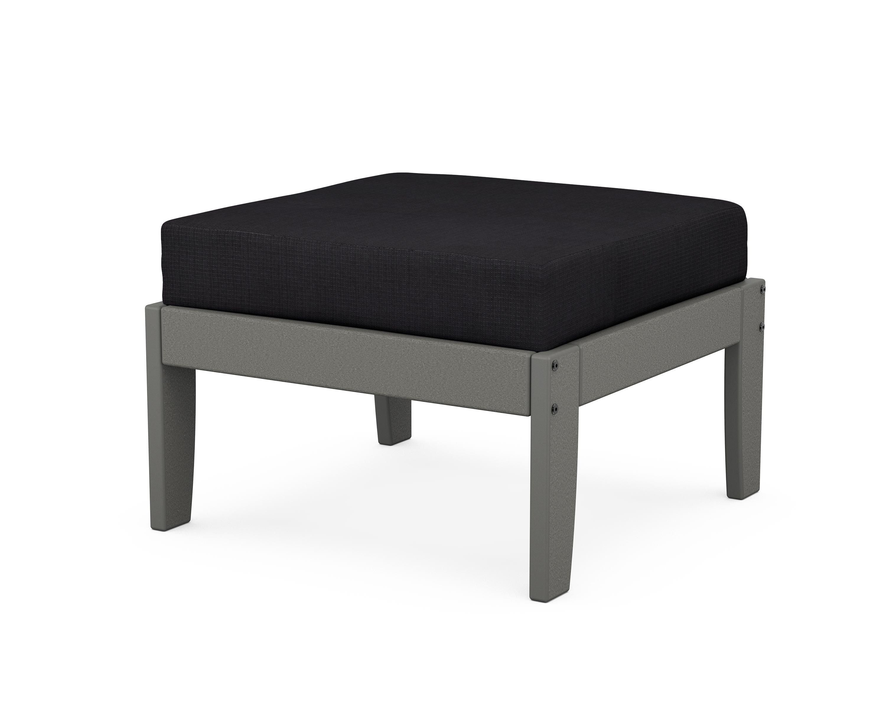 Unbranded Modular Ottoman - Classic in Slate Grey / Midnight Linen