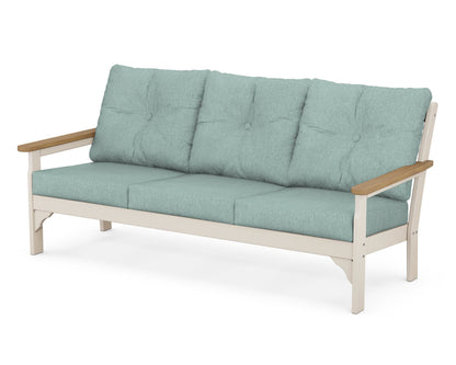 POLYWOOD® Vineyard Deep Seating Sofa in Sand / Natural / Glacier Spa