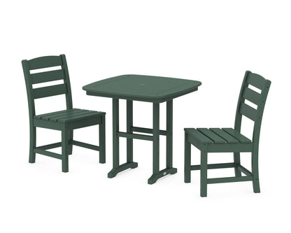 POLYWOOD® Lakeside Side Chair 3-Piece Dining Set in Green