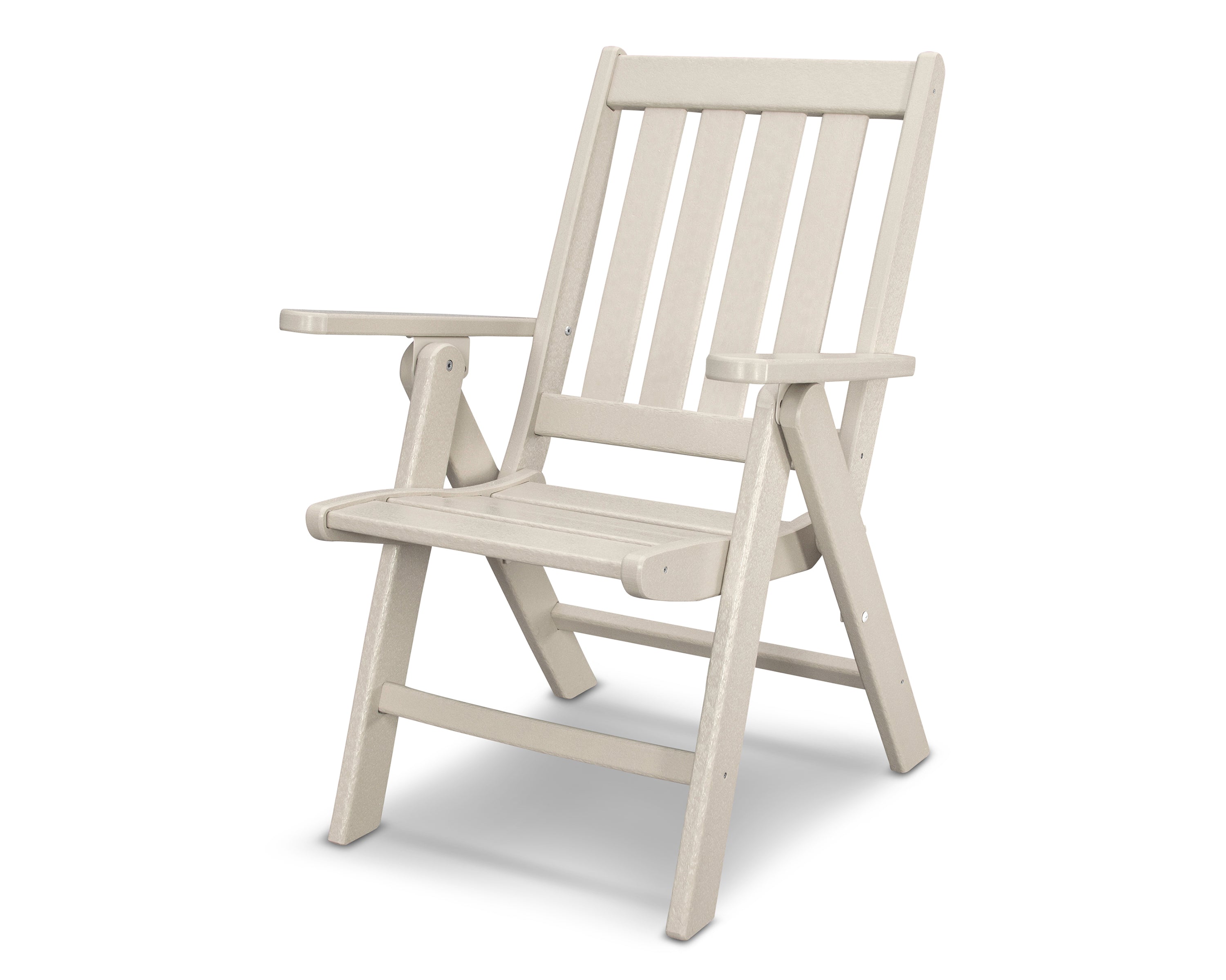 POLYWOOD® Vineyard Folding Dining Chair in Sand