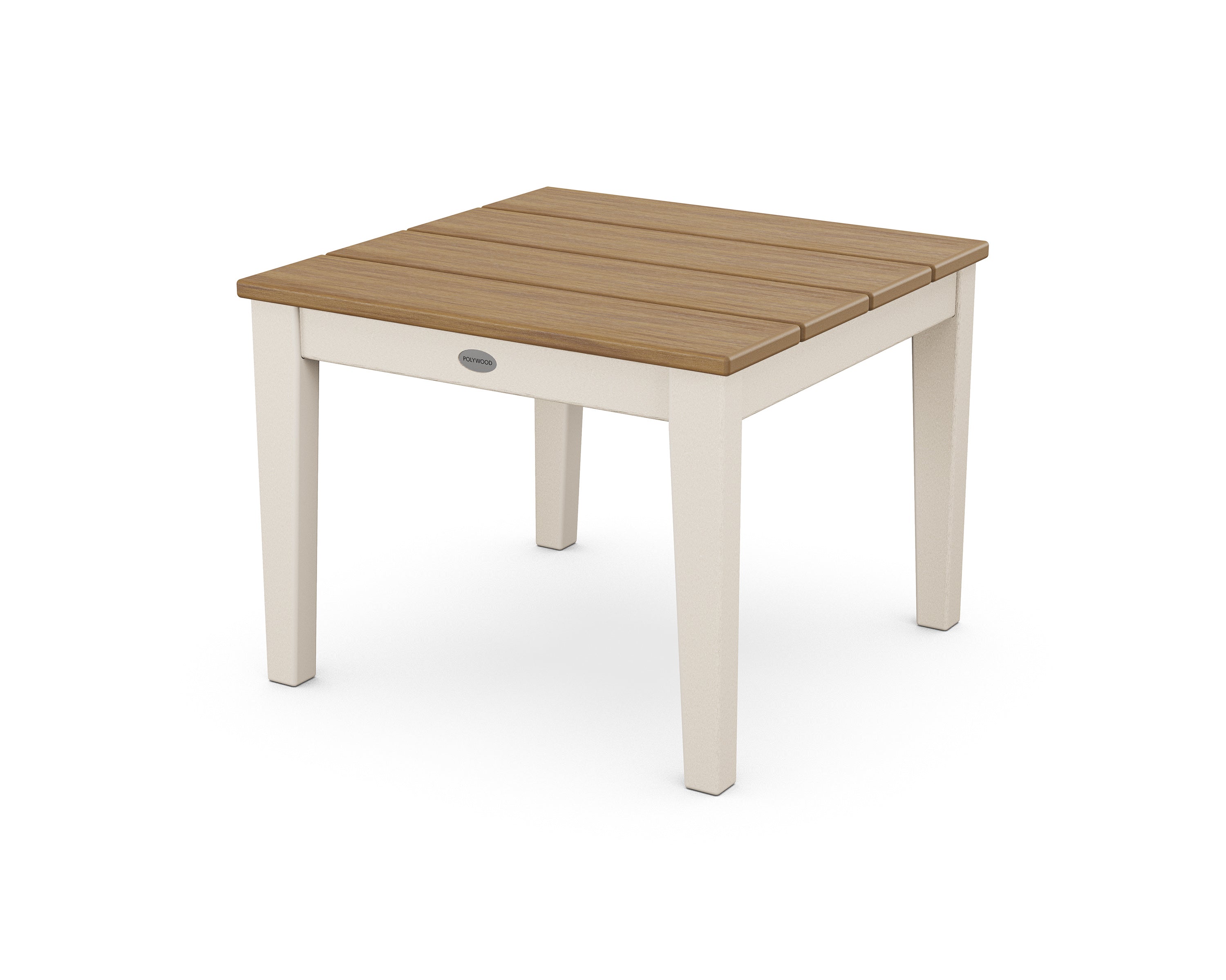 POLYWOOD® Newport 22" End Table in Sand / Natural