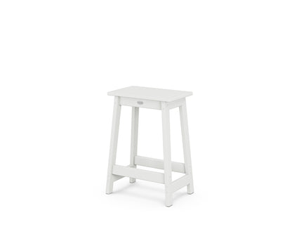 POLYWOOD® Modern Studio Counter Stool in White