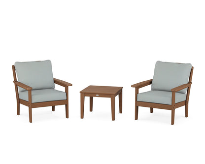 Country Living Cottage 3-Piece Deep Seating Set in Teak / Spa