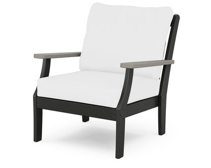 POLYWOOD® Braxton Deep Seating Chair in Black / Driftwood / Natural