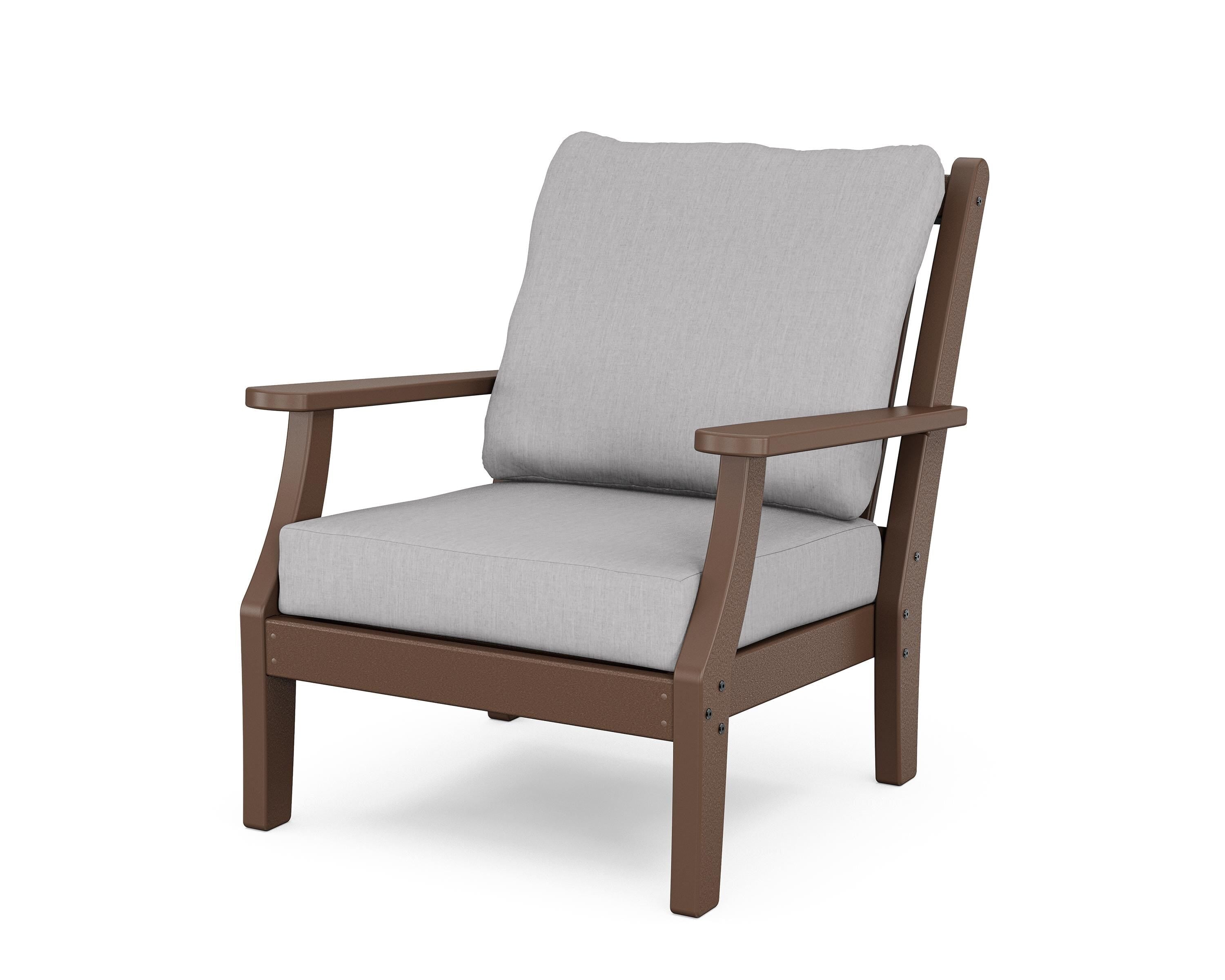 Country Living Wovendale Deep Seating Chair in Mahogany / Granite