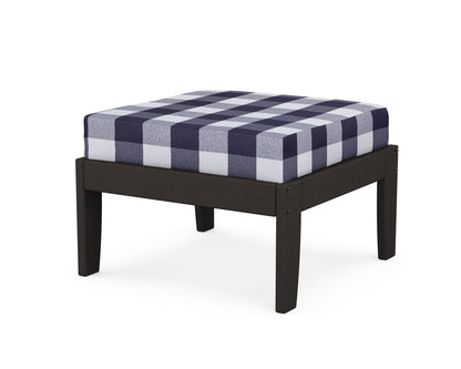 Unbranded Modular Ottoman - Classic in Vintage Coffee / Buffalo Plaid Navy