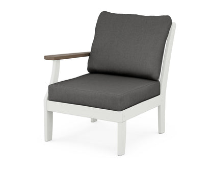 Braxton Modular Left Arm Chair - White