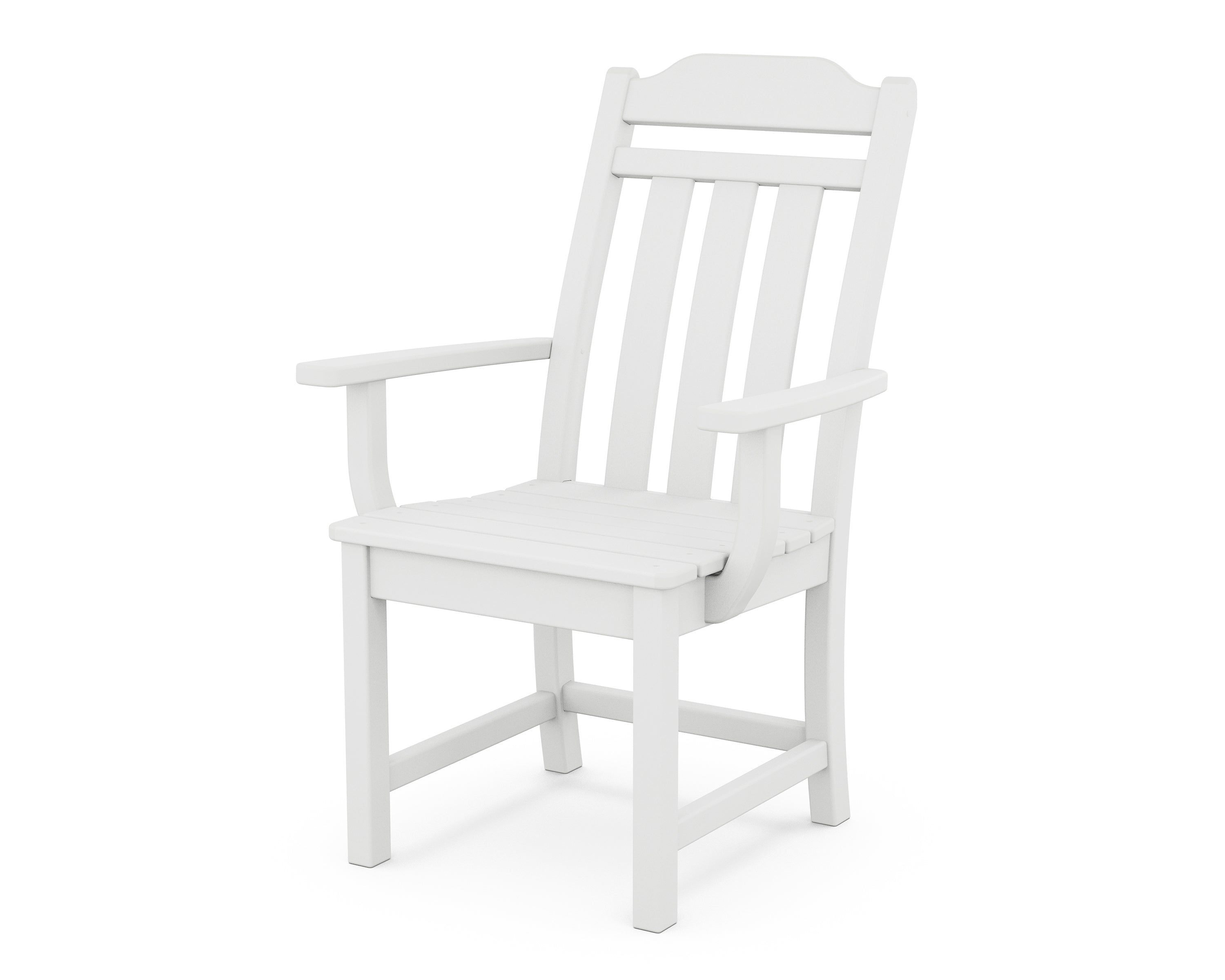 Country Living Cottage Dining Arm Chair in White