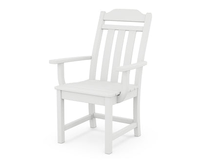 Country Living Cottage Dining Arm Chair in White