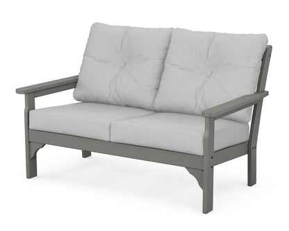 POLYWOOD® Vineyard Deep Seating Loveseat in Slate Grey / Granite