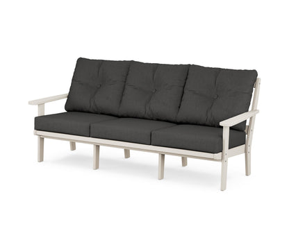POLYWOOD® Mission Deep Seating Sofa in Sand / Spectrum Carbon