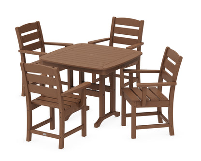 POLYWOOD® Lakeside 5-Piece Dining Set in Teak
