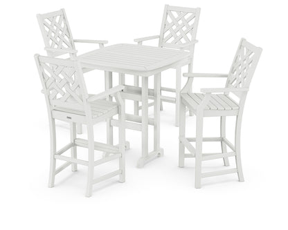 Country Living Wovendale 5-Piece Bar Set in White