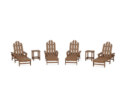 POLYWOOD® Long Island Chaise 6-Piece Set in Teak