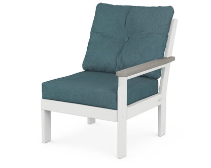 Vineyard Modular Right Arm Chair - White