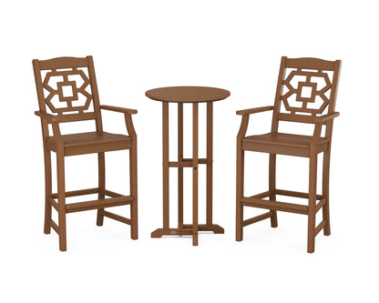 Chinoiserie 3-Piece Farmhouse Bar Set