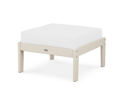 POLYWOOD® Braxton Deep Seating Ottoman in Sand / Natural