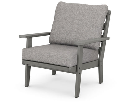 POLYWOOD® Grant Park Deep Seating Chair in Slate Grey / Grey Mist
