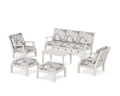 Country Living Wovendale 6-Piece Lounge Sofa Set in Sand / Leaf Grey Mist