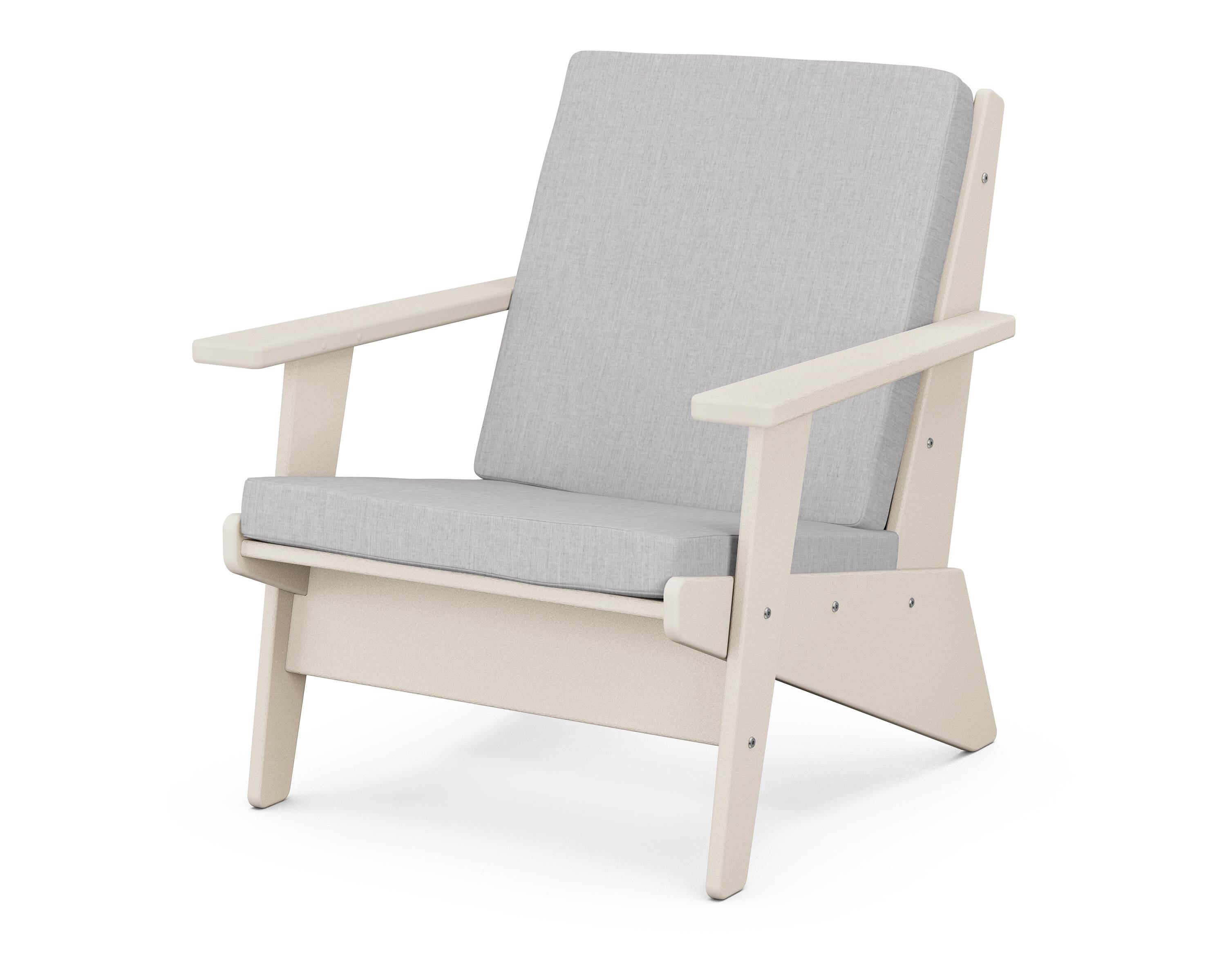 POLYWOOD® Riviera Modern Lounge Chair in Sand / Granite