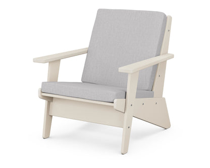 POLYWOOD® Riviera Modern Lounge Chair in Sand / Granite