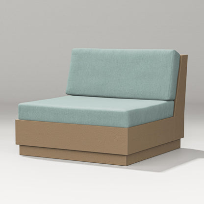 PW Designer Series Elevate Modular Armless Chair in Vintage Sahara / Glacier Spa