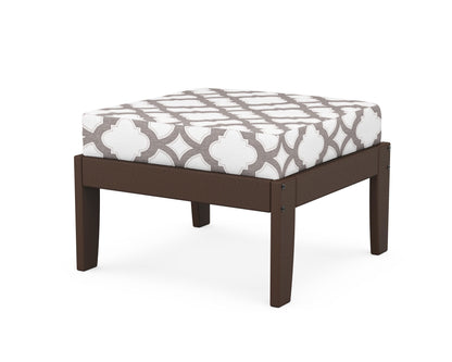 Unbranded Modular Ottoman - Classic in Mahogany / Trellis Grey Mist