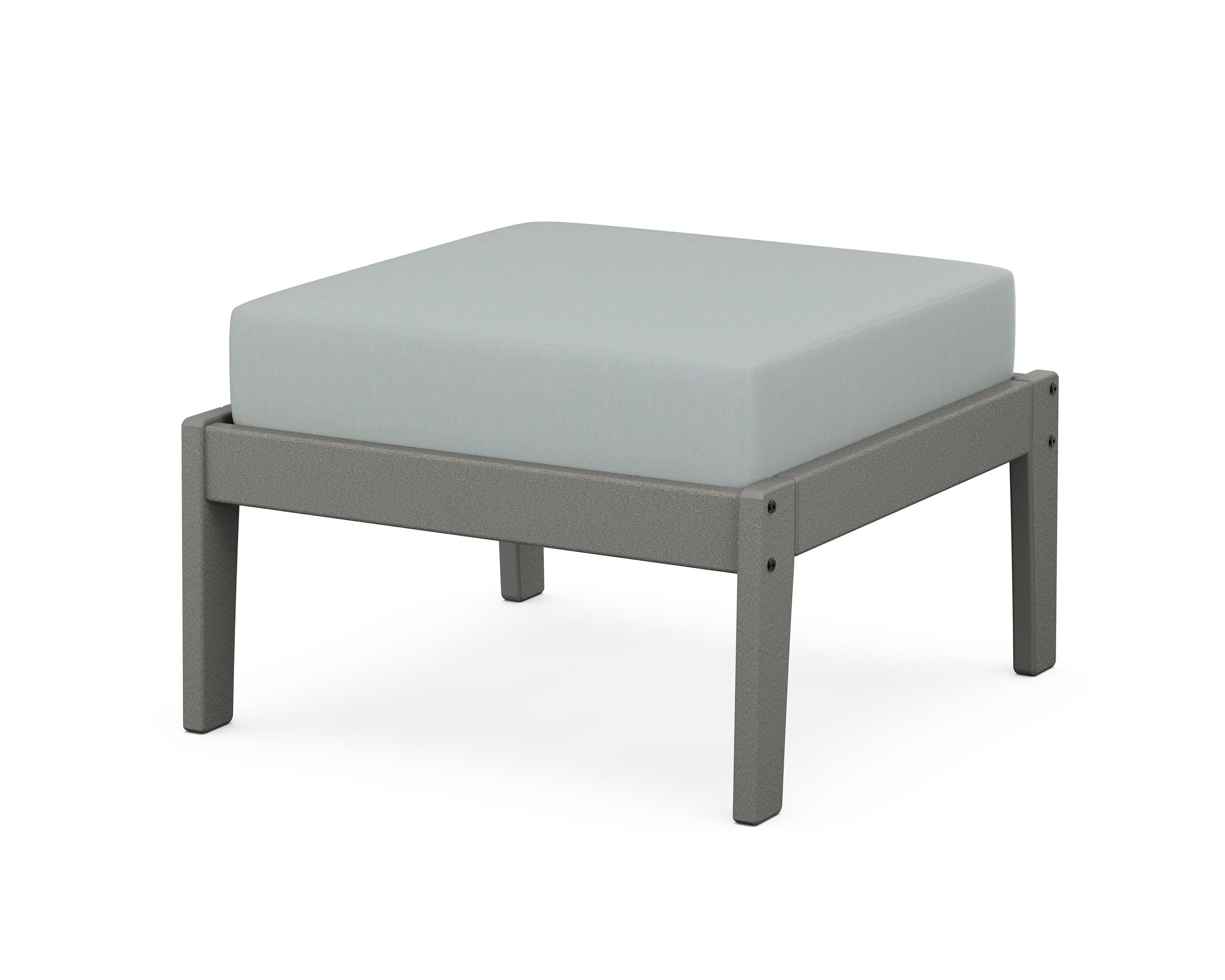 Unbranded Deep Seating Ottoman in Slate Grey / Spa