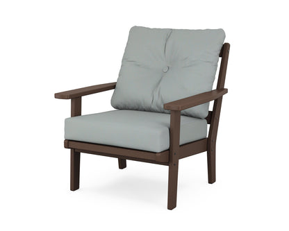 POLYWOOD® Oxford Deep Seating Chair in Mahogany / Spa