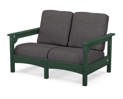 POLYWOOD® Club Loveseat in Green / Ash Charcoal