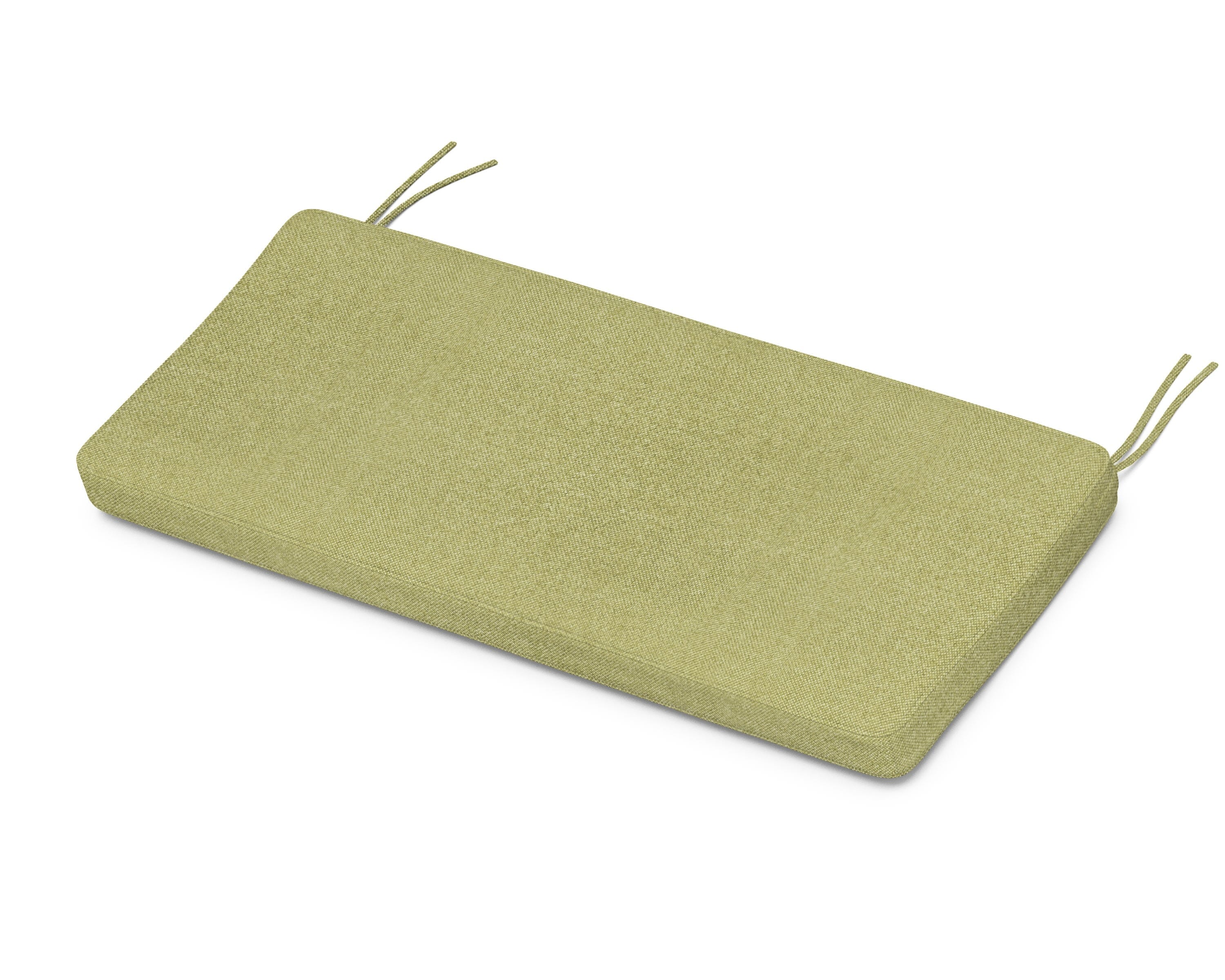 Martha Stewart by POLYWOOD® Chinoiserie Bench Seat Cushion in Chartreuse Boucle
