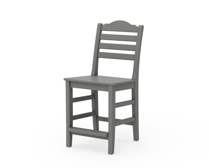 Draper James™ by  POLYWOOD® Savannah Counter Side Chair in Slate Grey