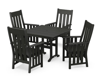 Martha Stewart by POLYWOOD® Acadia 5-Piece Farmhouse Dining Set in Sand