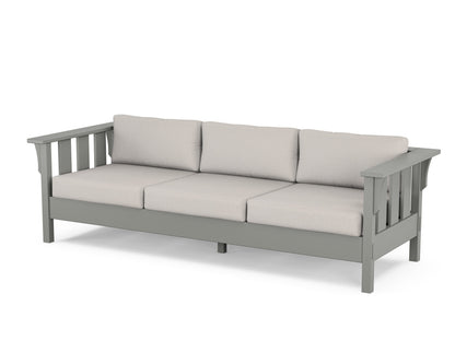 Martha Stewart by POLYWOOD® Acadia Deep Seating Sofa in Slate Grey / Cast Ash