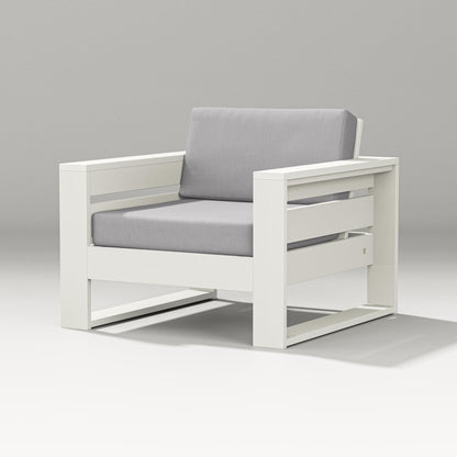 PW Designer Series Latitude Lounge Chair in Vintage White / Granite