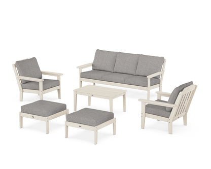 Country Living Cottage 6-Piece Lounge Sofa Set in Sand / Grey Mist